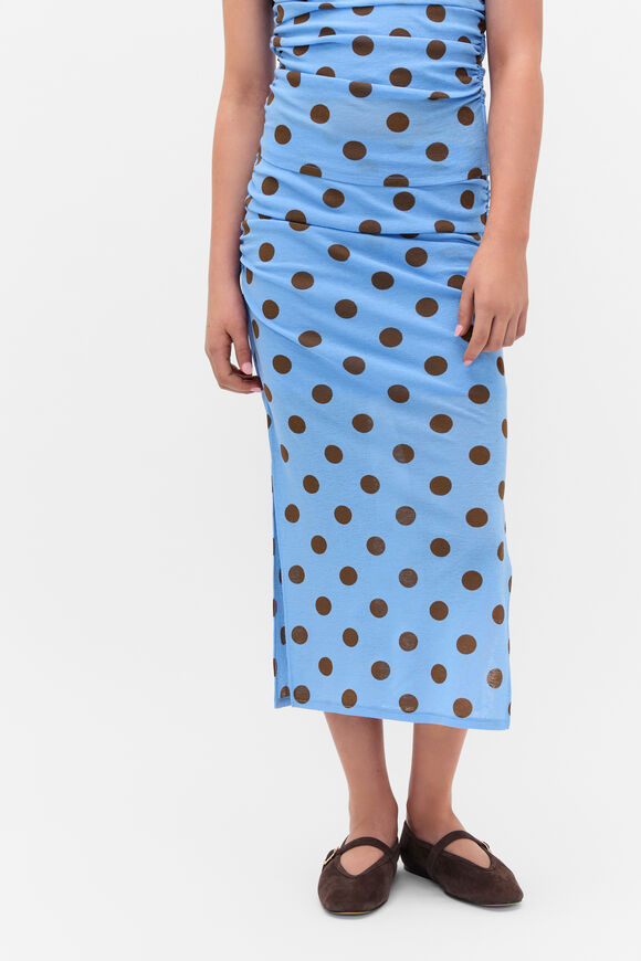 Mesh Spot Skirt  Bluebell  hi-res