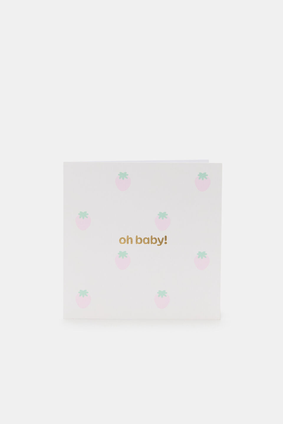 Oh Baby Strawberry Card  Multi