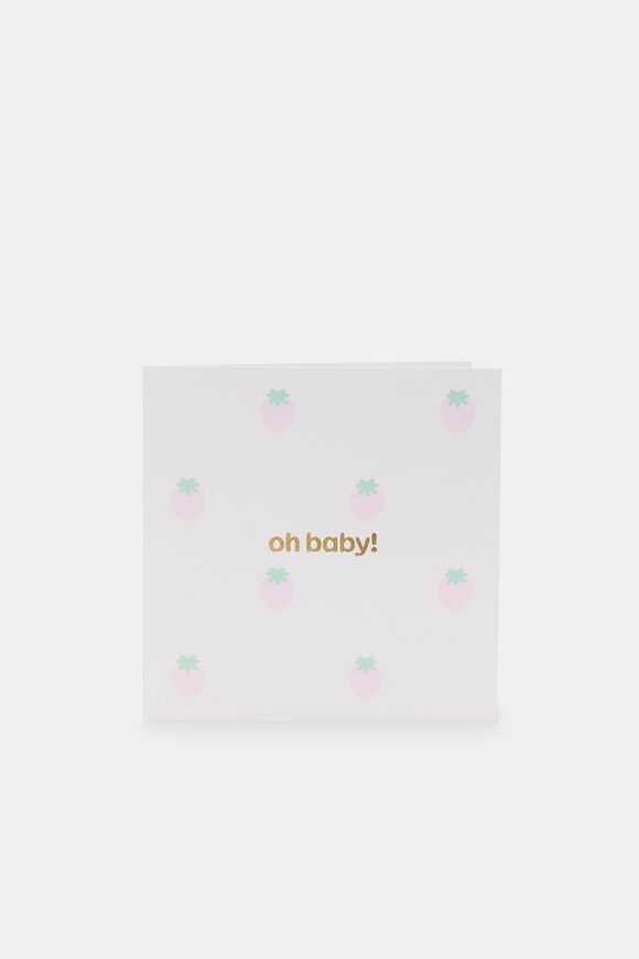 Oh Baby Strawberry Card  Multi  hi-res