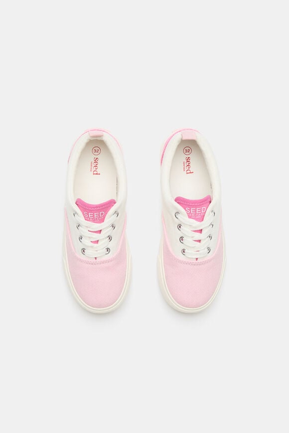 Colourblock Plimsole Sneaker  Pink Lemonade Multi  hi-res