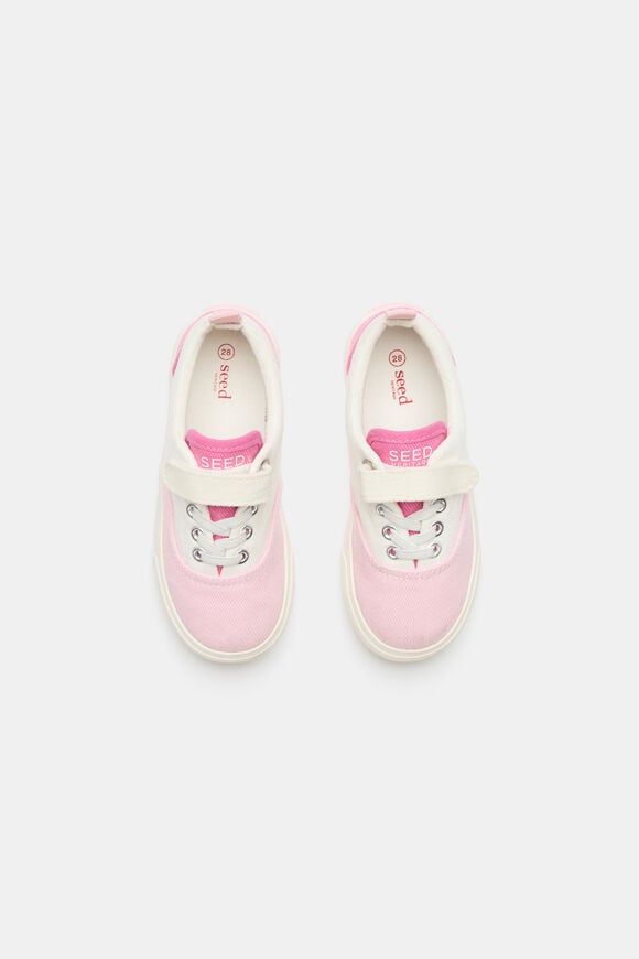 Colourblock Plimsole Sneaker  Pink Lemonade Multi  hi-res