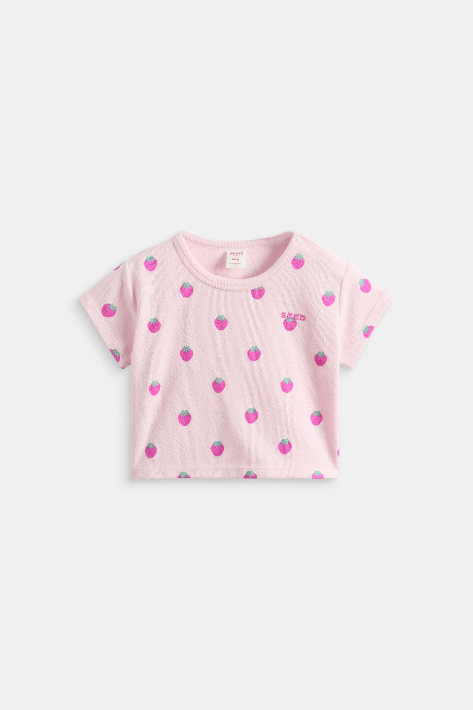Strawberry Boxy Tee  Musk