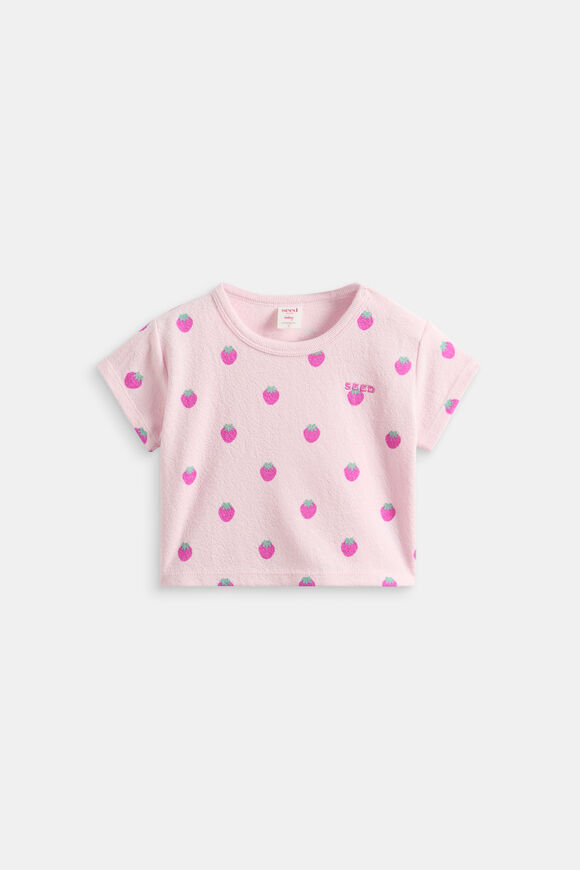 Strawberry Boxy Tee  Musk  hi-res