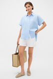 Poplin Short Sleeve Shirt  Chalk Blue  hi-res