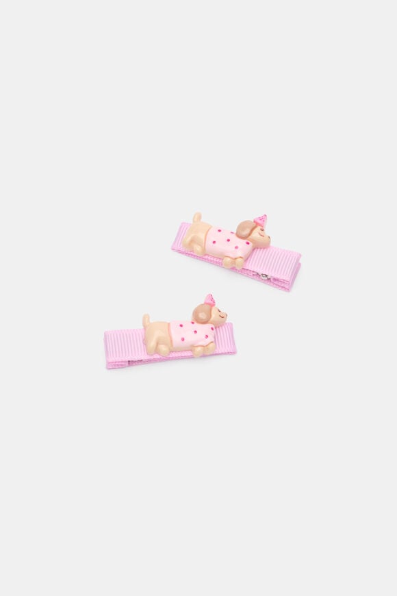 Party Pup Duck Clips  Candy Pink  hi-res
