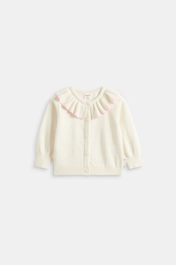 Collared Knit Cardigan  Classic Cream  hi-res