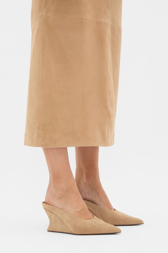 Riley Wedge Mule  Sandstone Suede  hi-res