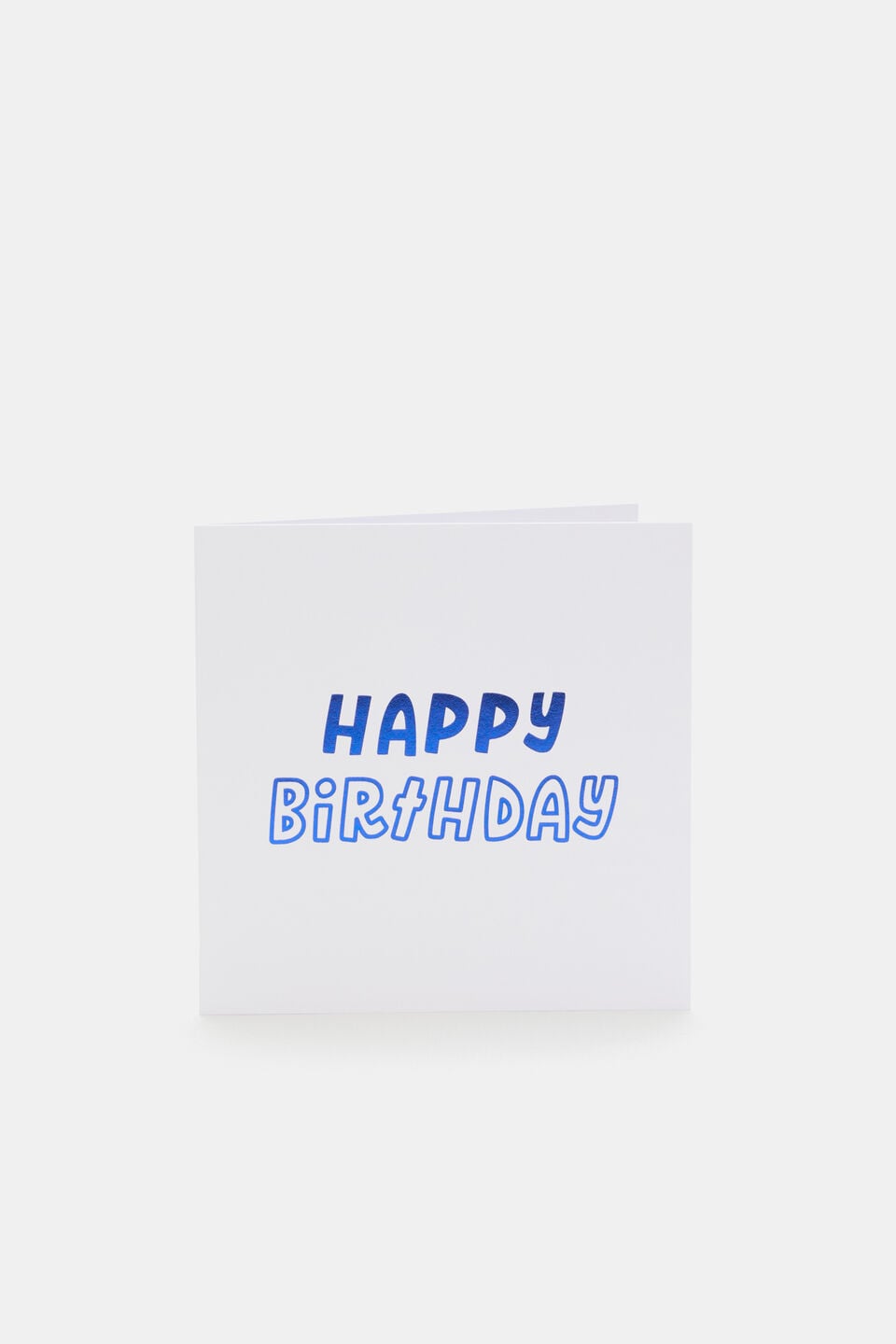 Happy Birthday Foil Card  Multi