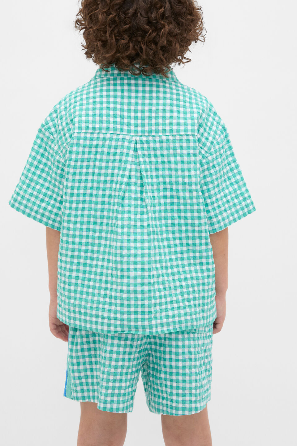 Boxy Check Shirt  Mint Check