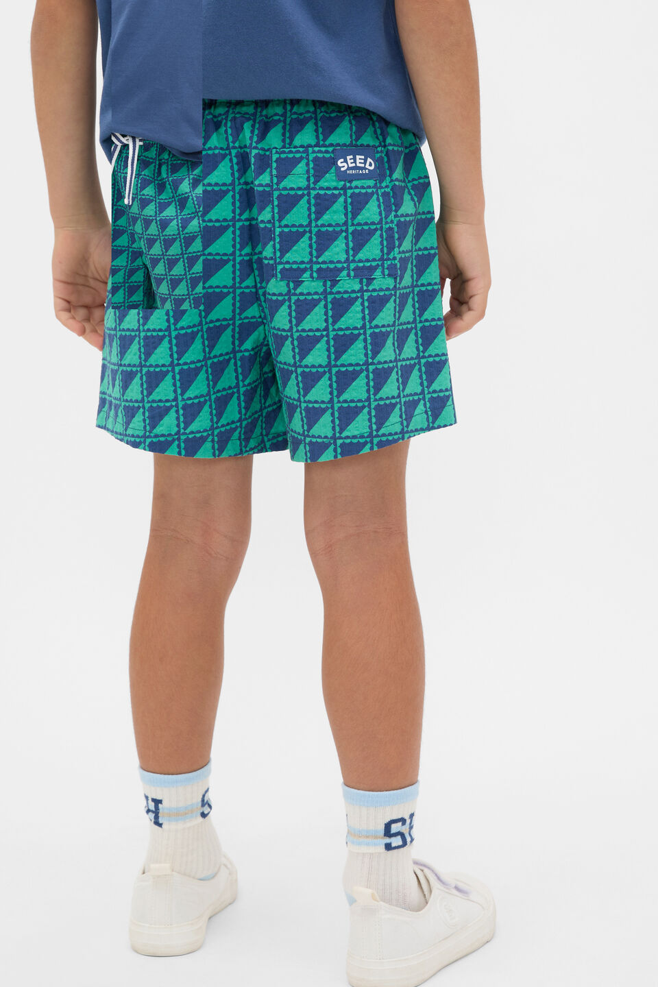 Geometric Print Short  Multi