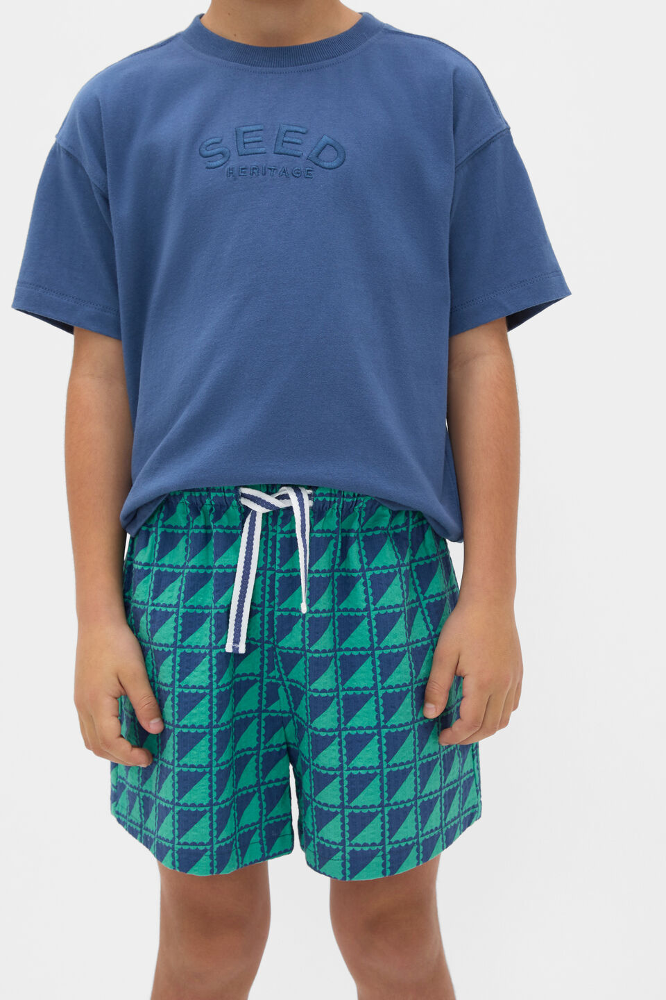 Geometric Print Short  Multi