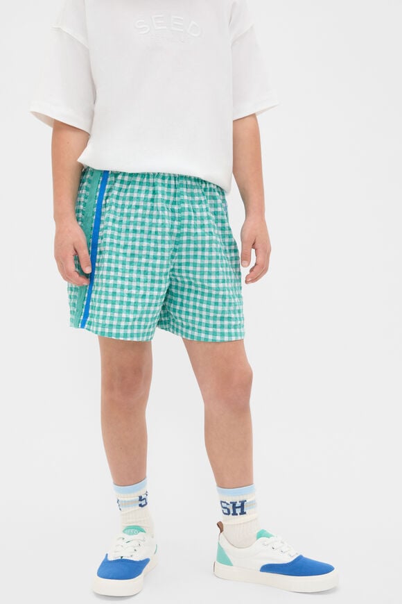 Check Sports Short  Mint Check  hi-res