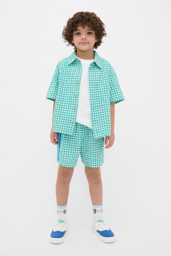 Check Sports Short  Mint Check  hi-res