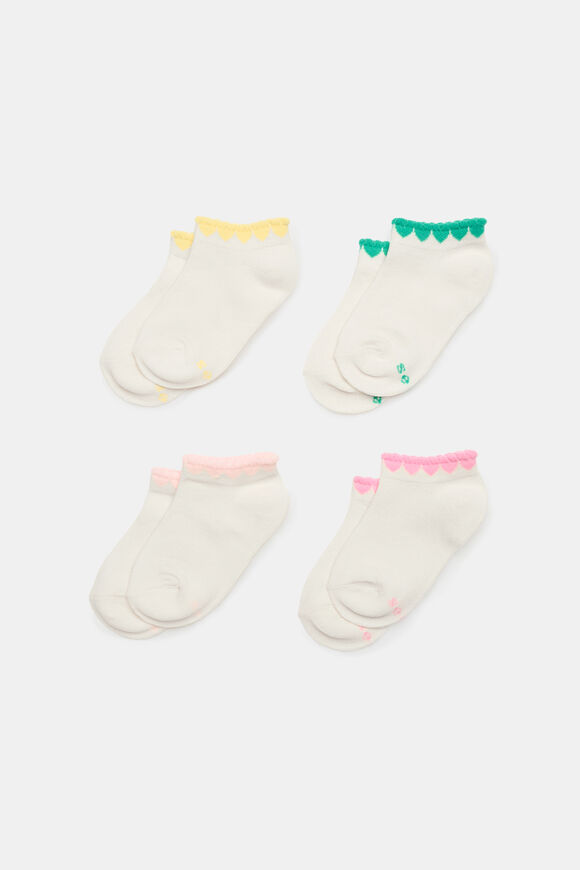 Heart Ankle Sock 4 Pack  Multi  hi-res