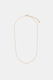 Gold Alphabet Necklace  J  hi-res