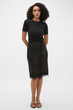 90s Satin Wrap Skirt  Black  hi-res
