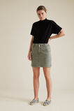 Paperbag Denim Mini Skirt    hi-res