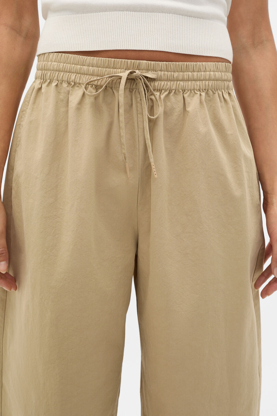 Cotton Elasticated Pant  Caramel Clay