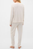 Waffle Top and Pant PJ Set  Meringue Marle  hi-res
