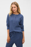 Waffle Top and Pant PJ Set  Royal Blue Marle  hi-res