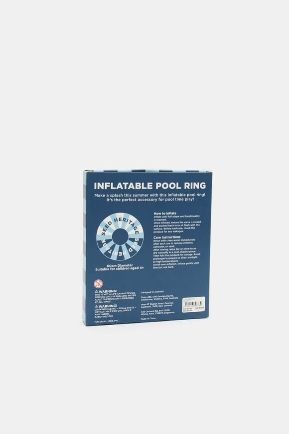 Inflatable Pool Ring  Blue Multi  hi-res