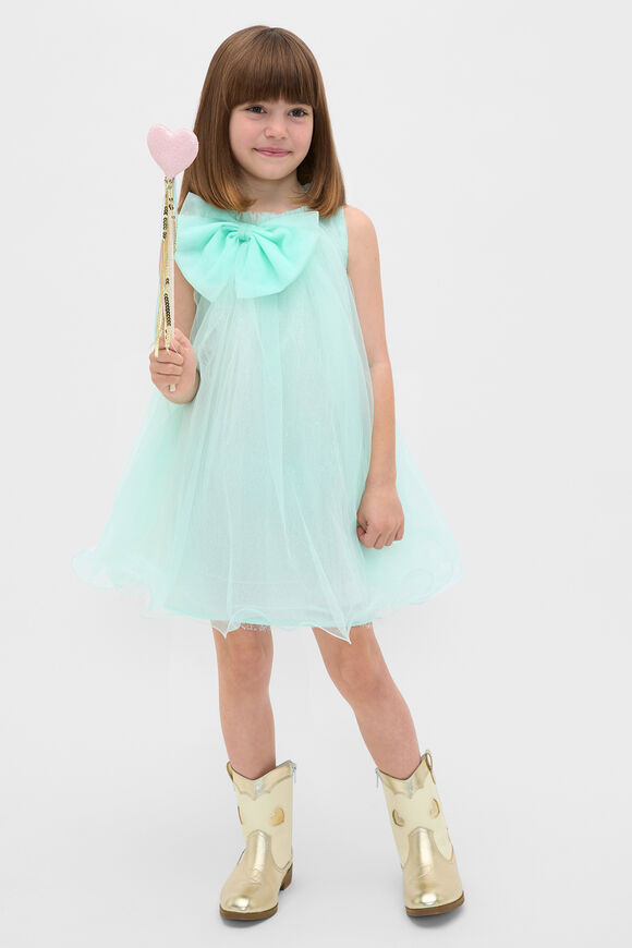 A Line Tulle Dress  Soft Mint  hi-res