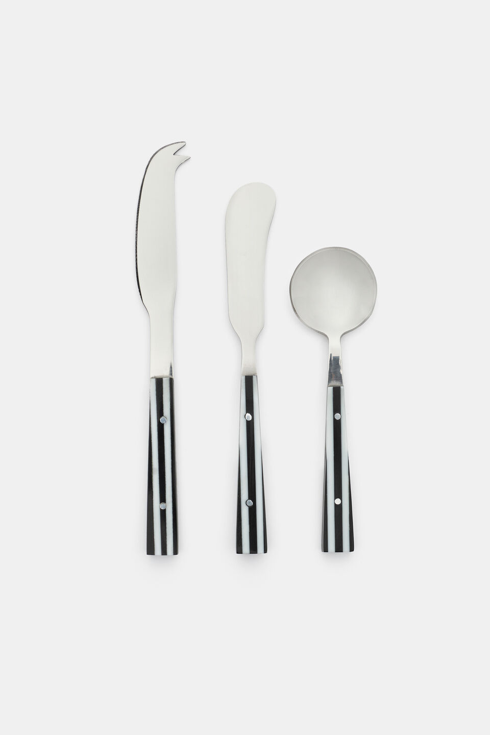 Amari Cheese Knife Set  Silver