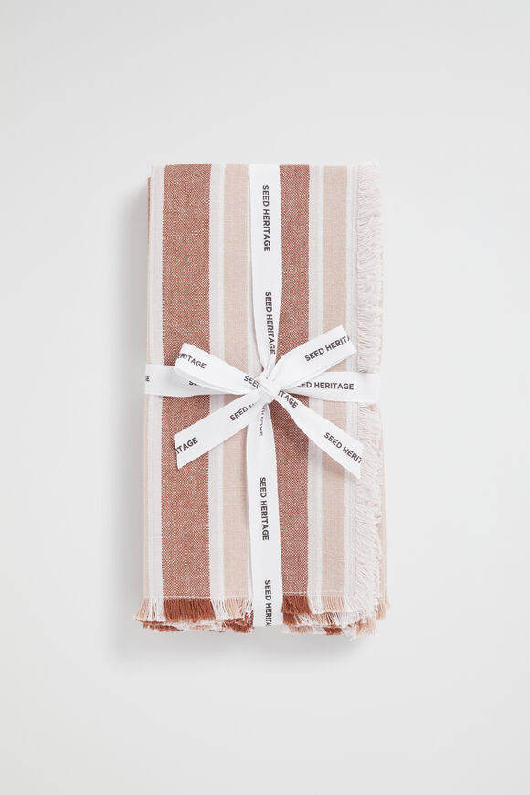 Raw Fringe Napkin Set of 4  Multi  hi-res
