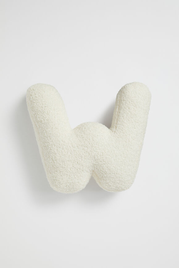 Teddy Initial Cushion Creme  W  hi-res