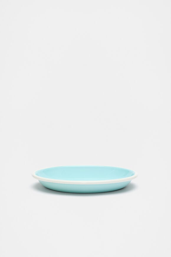 Loretta Enamel Shallow Plate  Skyway  hi-res