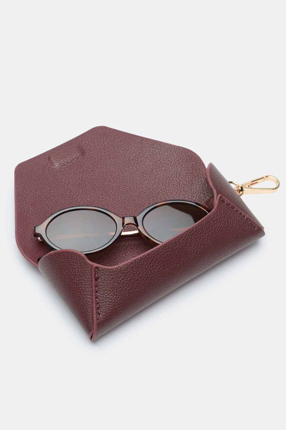 Sunglasses Case  Plum Red