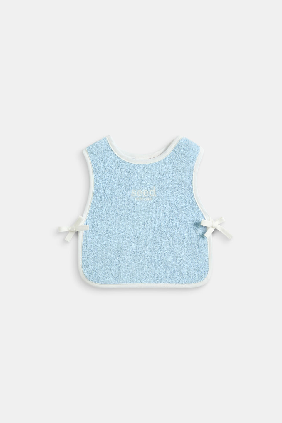 Logo Towel Bib  Powder Blue