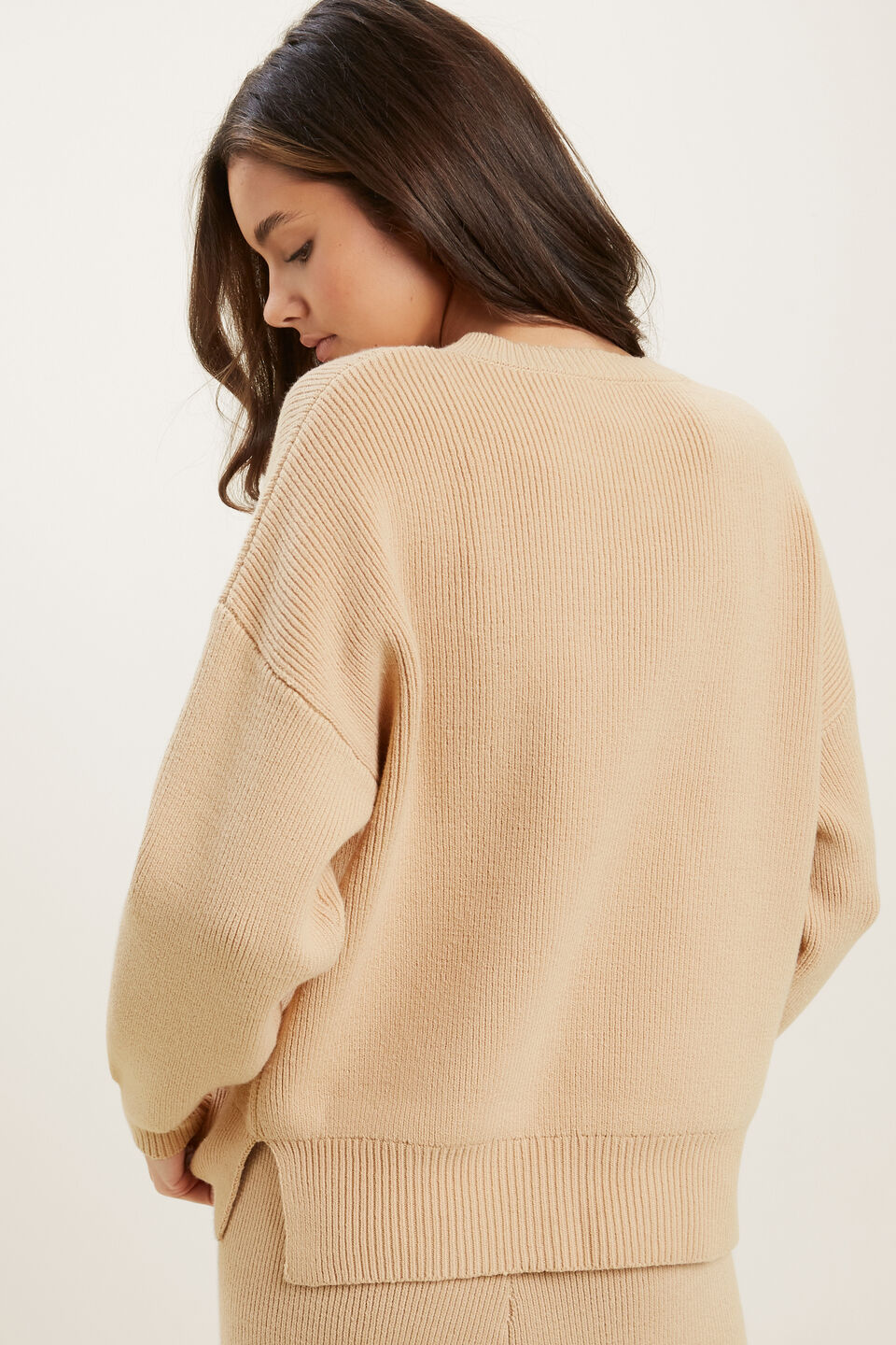 Slouchy Knit  Cappuccino