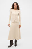 Double Knit Fitted Cardigan  Wheat Marle  hi-res