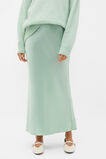 Satin Midi Slip Skirt  Soft Moss  hi-res