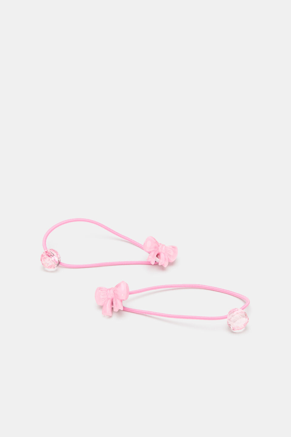 Resin Bow Hair Bobble  Candy Pink