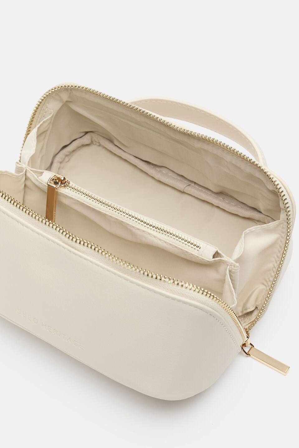 Zip Around Cosmetic Case Small  Stone