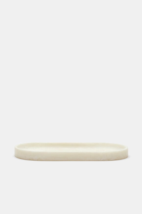 Tallulah Resin Serving Tray  Meringue  hi-res