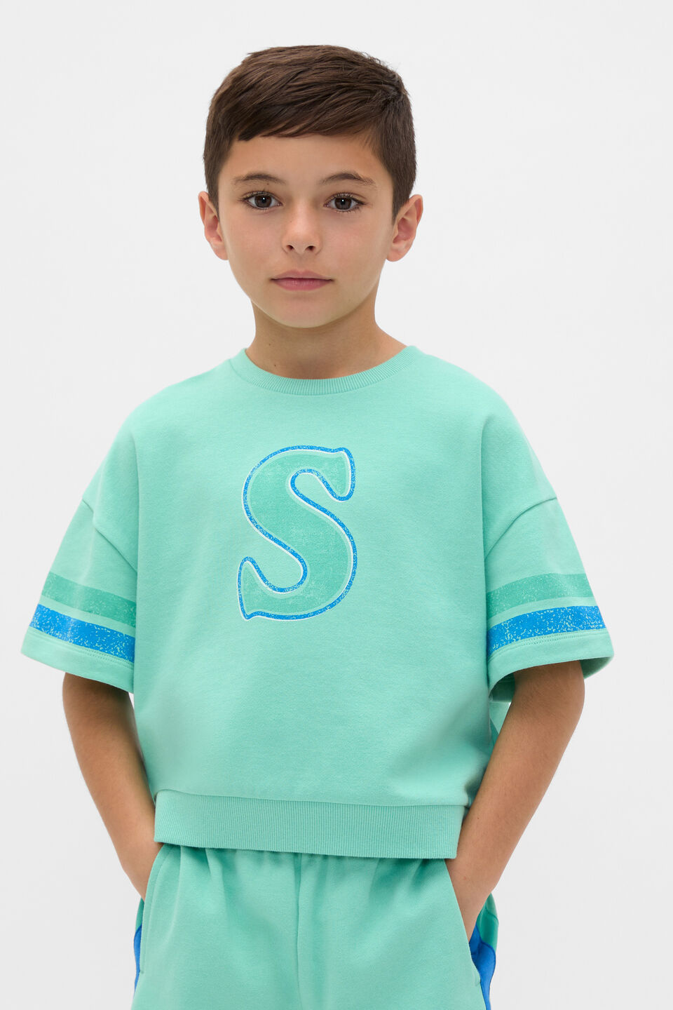 Relaxed Sweat Tee  Washed Mint