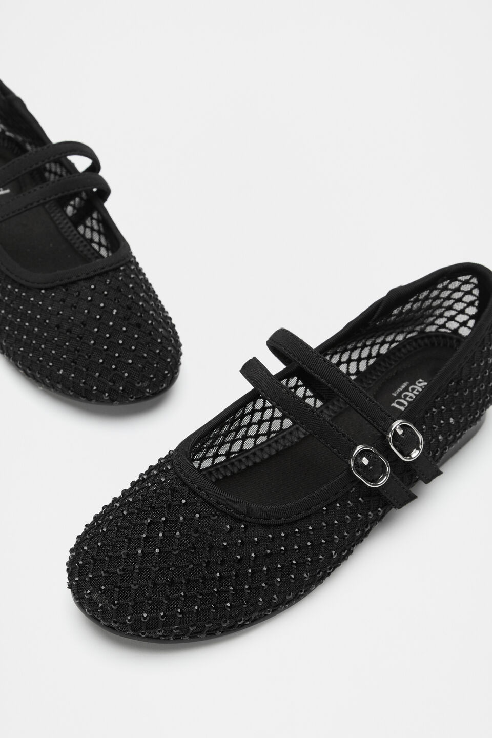Mesh Jewel Ballet  Black