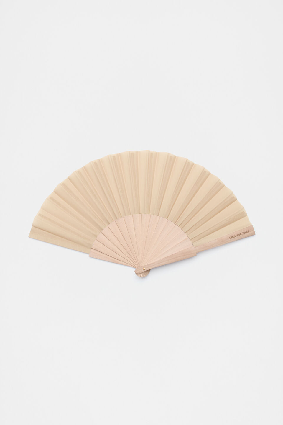 Seed Hand Fan  Soft Beige