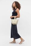 Textured Cotton Knit Top  Twilight Blue  hi-res
