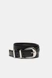 Hallie Metal Keeper Belt  Black Silver  hi-res