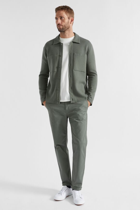 Knit Overshirt  Light Khaki  hi-res