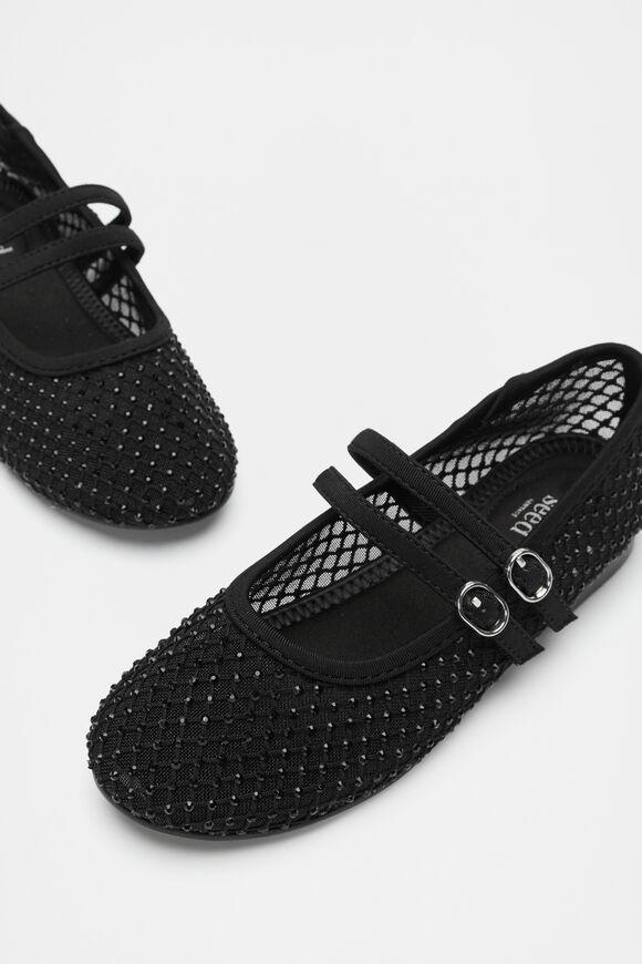 Mesh Jewel Ballet  Black  hi-res