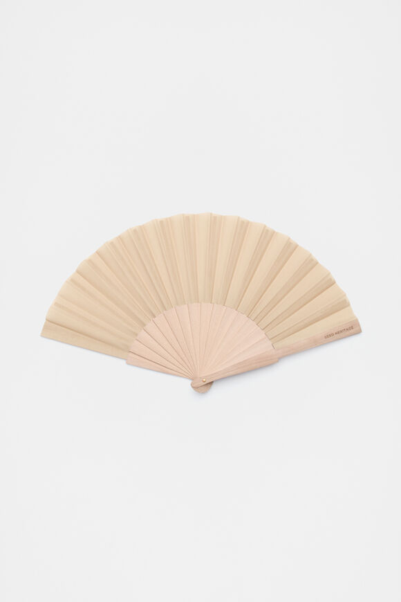 Seed Hand Fan  Soft Beige  hi-res