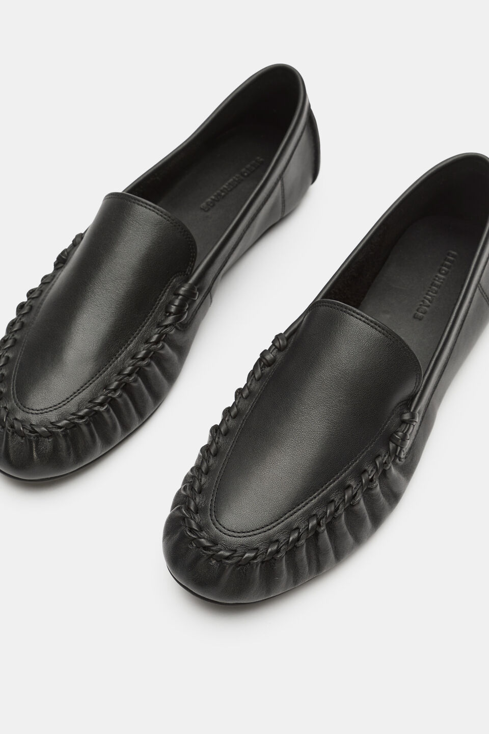 Albie Whipstitch Loafer  Black