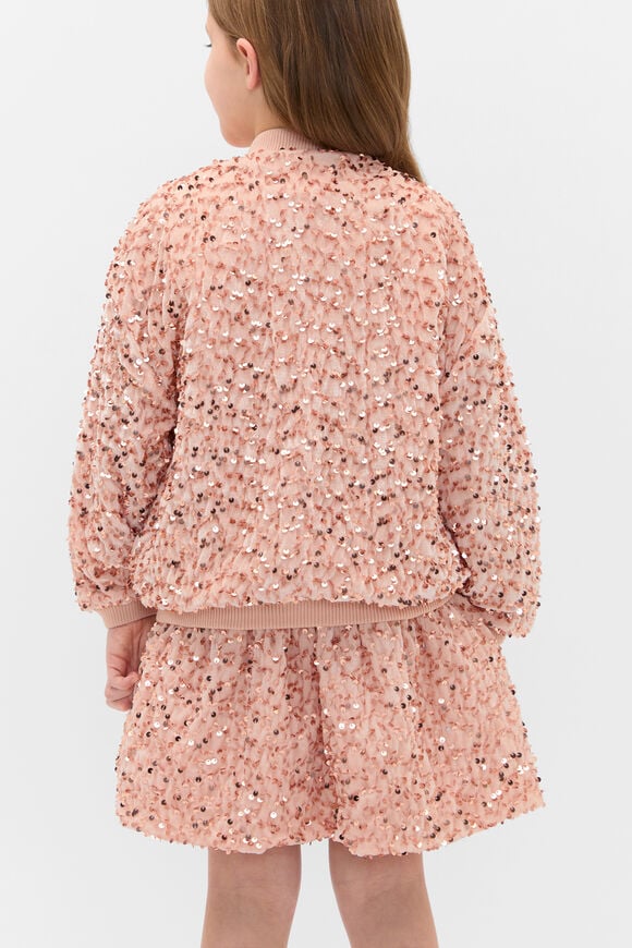 Sequin Bomber Jacket  Neutral  hi-res