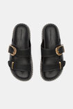 Sienna Buckle Slide  Black  hi-res