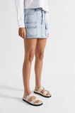 Denim Mini Cargo Skirt  Pacific Wash  hi-res